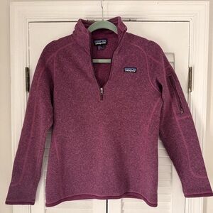 Patagonia Purple Quarter-Zip Sweatshirt